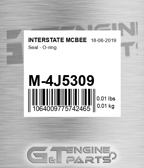 M-4J5309 Seal - O-ring for INTERSTATE MCBEE