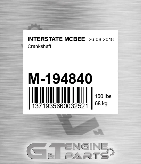 M-194840 Crankshaft