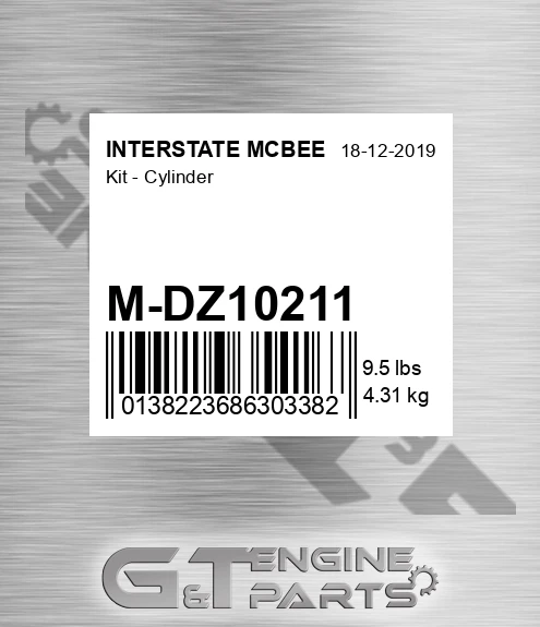 M-DZ10211 Kit - Cylinder