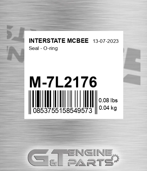 M-7L2176 Seal - O-ring for INTERSTATE MCBEE