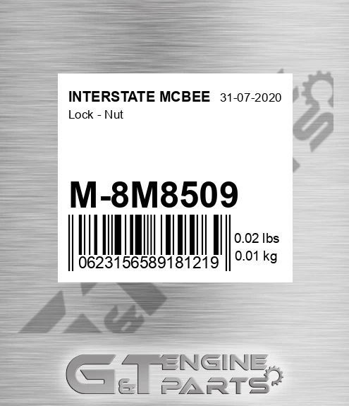 M-8M8509 Lock - Nut for INTERSTATE MCBEE