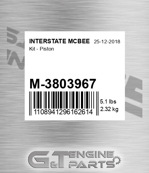 M-3803967 Kit - Piston