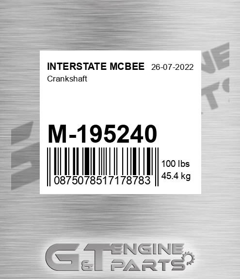 M-195240 Crankshaft