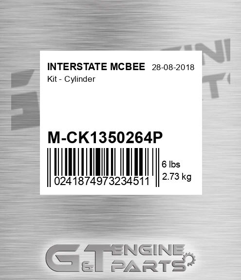 M-CK1350264P Kit - Cylinder for INTERSTATE MCBEE