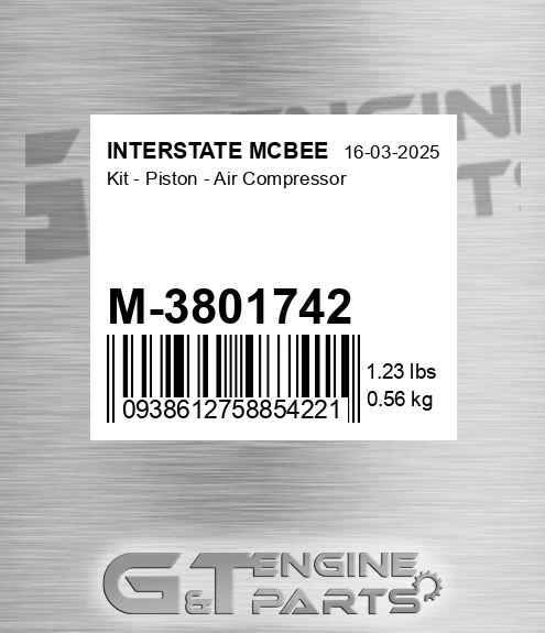 M-3801742 Kit - Piston - Air Compressor