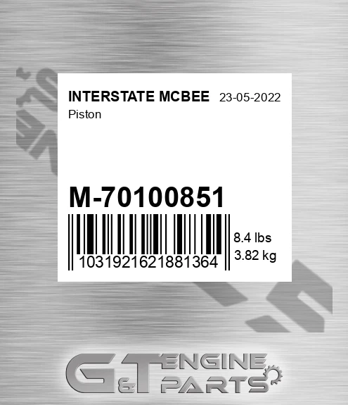 M-70100851 Piston