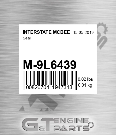 M-9L6439 Seal for INTERSTATE MCBEE