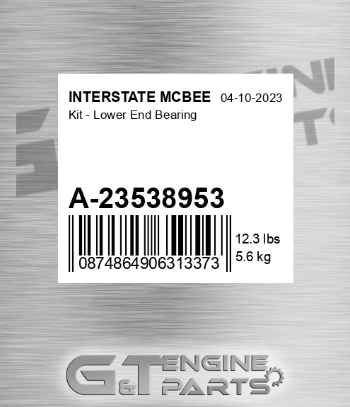 A-23538953 Kit - Lower End Bearing