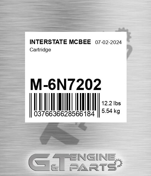 M-6N7202 Cartridge for INTERSTATE MCBEE