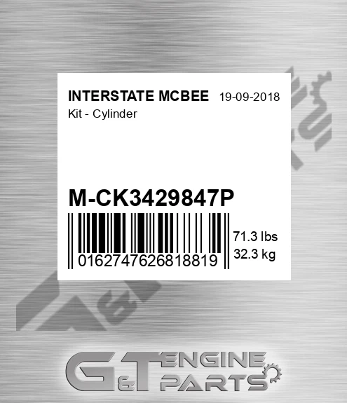 M-CK3429847P Kit - Cylinder for INTERSTATE MCBEE
