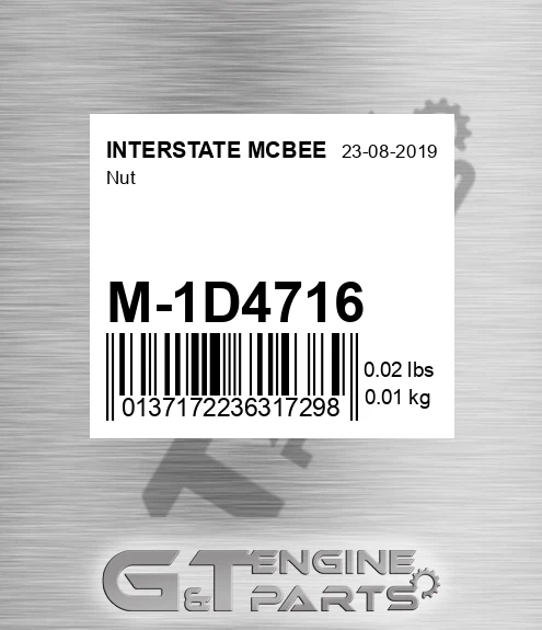 M-1D4716 Nut