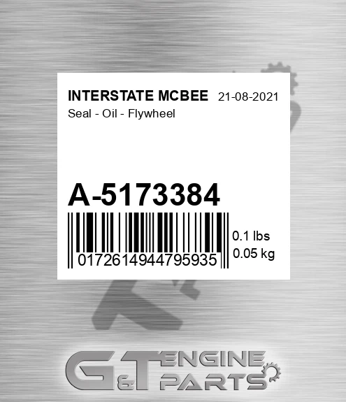 A-5173384 Seal - Oil - Flywheel for INTERSTATE MCBEE