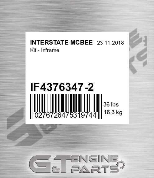 IF4376347-2 Kit - Inframe