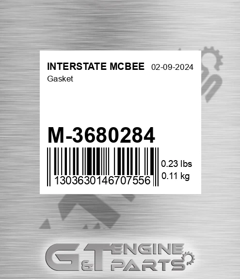 M-3680284 Gasket
