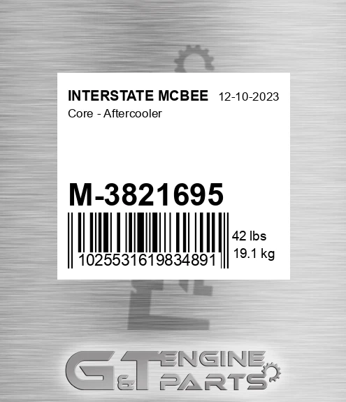 M-3821695 Core - Aftercooler
