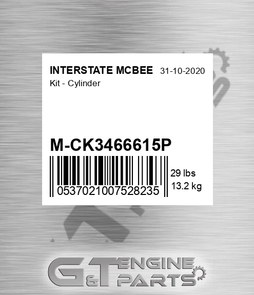 M-CK3466615P Kit - Cylinder for INTERSTATE MCBEE