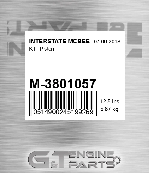 M-3801057 Kit - Piston