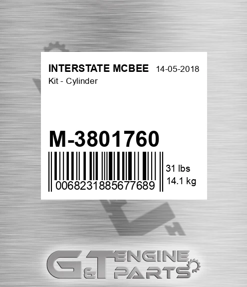M-3801760 Kit - Cylinder