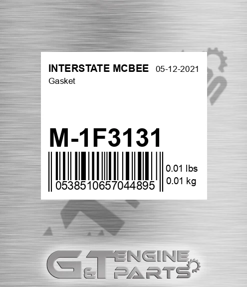 M-1F3131 Gasket for INTERSTATE MCBEE