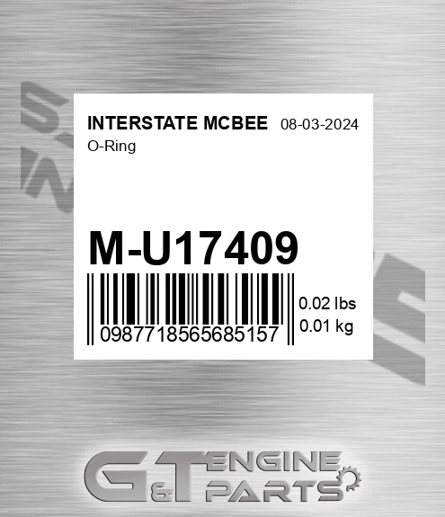 M-U17409 O-ring