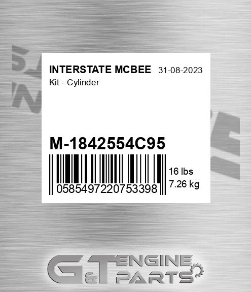 M-1842554C95 Kit - Cylinder for INTERSTATE MCBEE