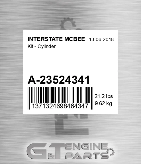 A-23524341 Kit - Cylinder for INTERSTATE MCBEE