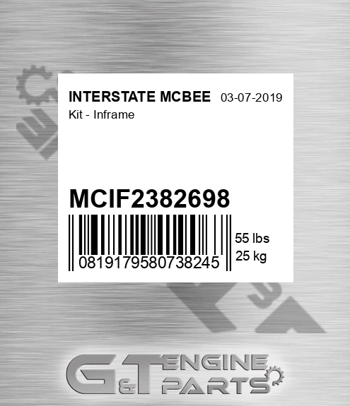 MCIF2382698 Kit - Inframe for INTERSTATE MCBEE