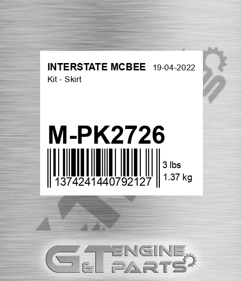 M-PK2726 Kit - Skirt for INTERSTATE MCBEE