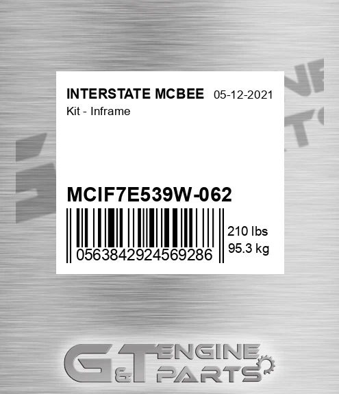 MCIF7E539W-062 Kit - Inframe