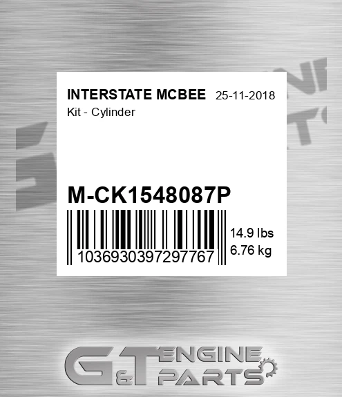 M-CK1548087P Kit - Cylinder for INTERSTATE MCBEE