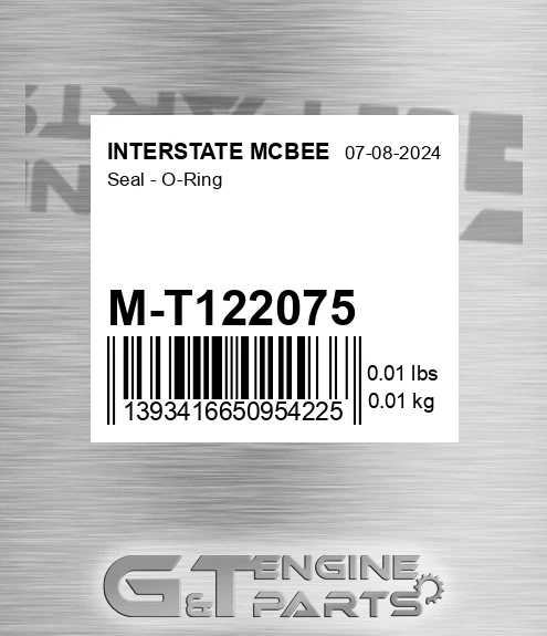 M-T122075 Seal - O-ring