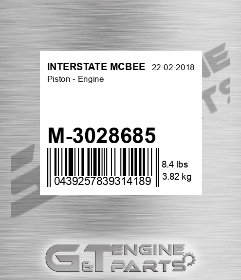 M-3028685 Piston - Engine