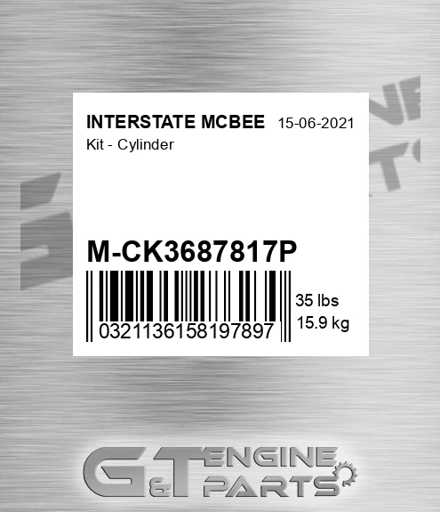 M-CK3687817P Kit - Cylinder for INTERSTATE MCBEE