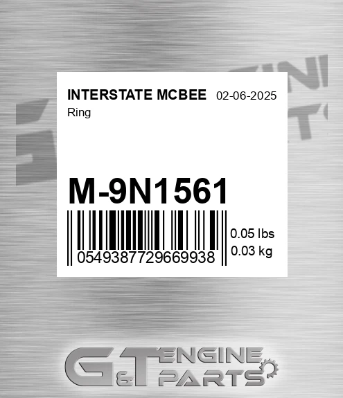 M-9N1561 Ring for INTERSTATE MCBEE