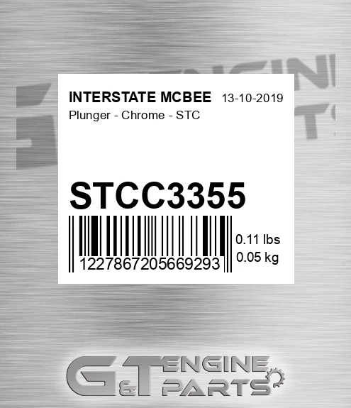 STCC3355 Plunger - Chrome - Stc