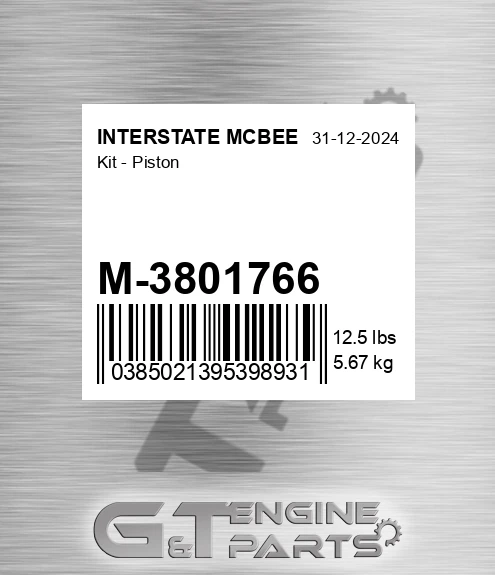 M-3801766 Kit - Piston