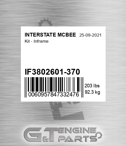 IF3802601-370 Kit - Inframe