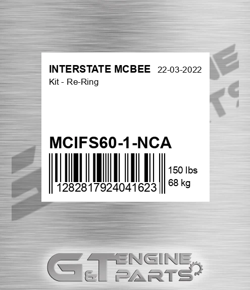 MCIFS60-1-NCA Kit - Re-ring