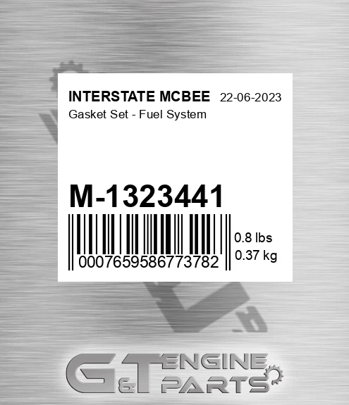 M-1323441 Gasket Set - Fuel System for INTERSTATE MCBEE
