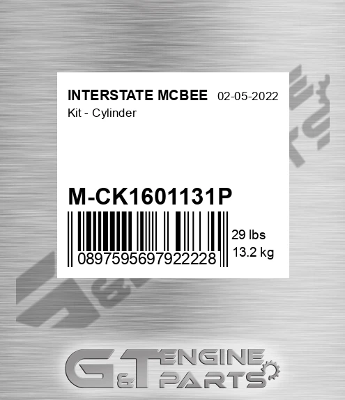 M-CK1601131P Kit - Cylinder for INTERSTATE MCBEE