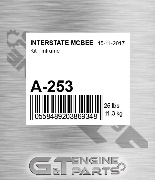 A-253 Kit - Inframe
