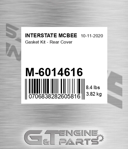 M-6014616 Gasket Kit - Rear Cover