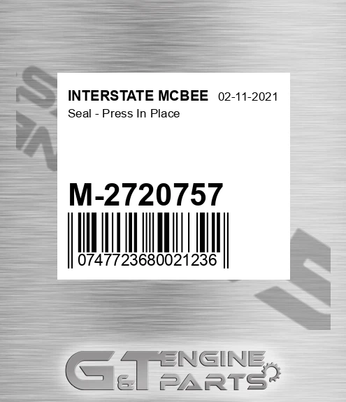 M-2720757 Seal - Press In Place