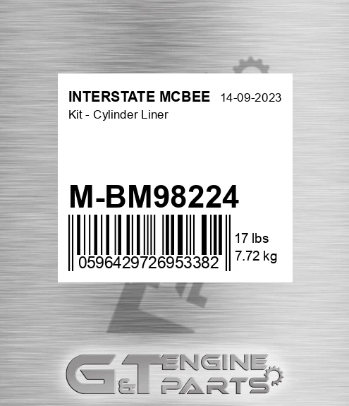 M-BM98224 Kit - Cylinder Liner