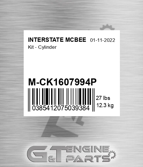 M-CK1607994P Kit - Cylinder for INTERSTATE MCBEE