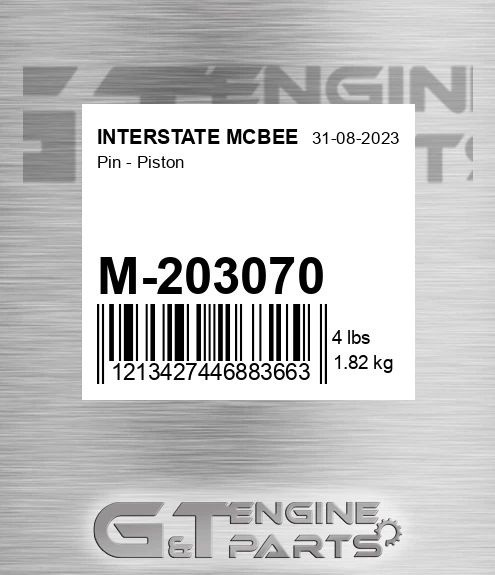 M-203070 Pin - Piston