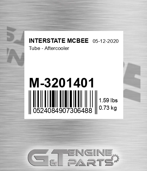 M-3201401 Tube - Aftercooler