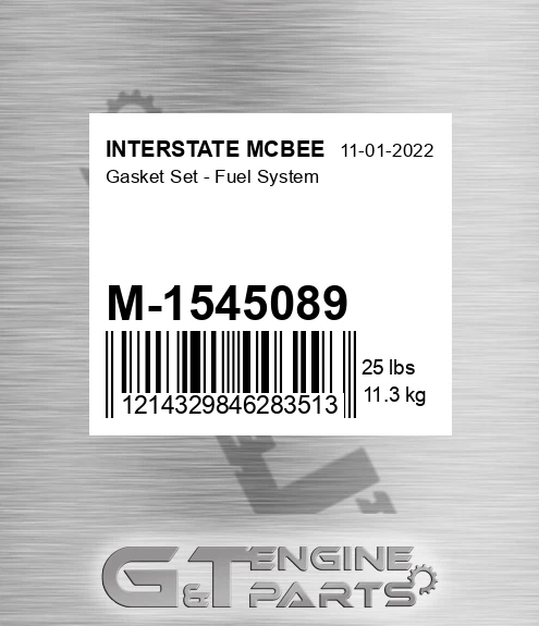 M-1545089 Gasket Set - Fuel System for INTERSTATE MCBEE