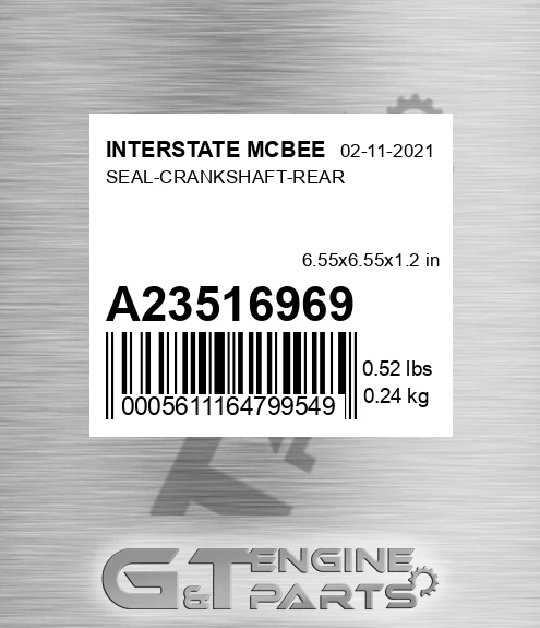 A-23516969 Seal-crankshaft-rear