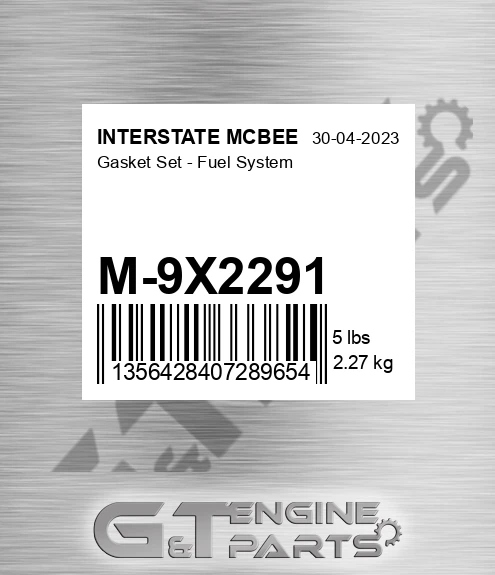 M-9X2291 Gasket Set - Fuel System for INTERSTATE MCBEE